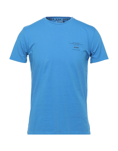 Shop Berna Man T-shirt Azure Size Xl Organic Cotton In Blue