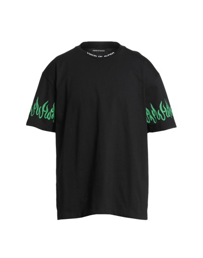 Shop Vision Of Super Man T-shirt Black Size Xxl Cotton