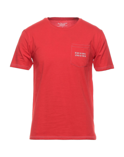 Shop Jeckerson Man T-shirt Red Size Xxl Cotton, Elastane