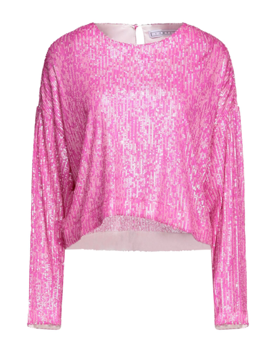 Shop In The Mood For Love Woman Top Fuchsia Size L Polyester In Pink
