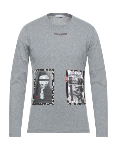 Shop Grey Daniele Alessandrini T-shirts In Grey