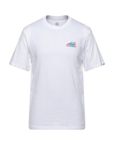 Shop Element Man T-shirt White Size Xl Organic Cotton