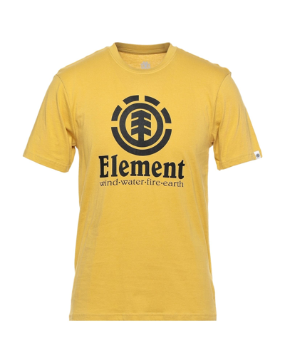 Shop Element Man T-shirt Ocher Size M Organic Cotton