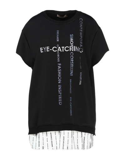 Space Simona Corsellini Sweatshirts In Black | ModeSens