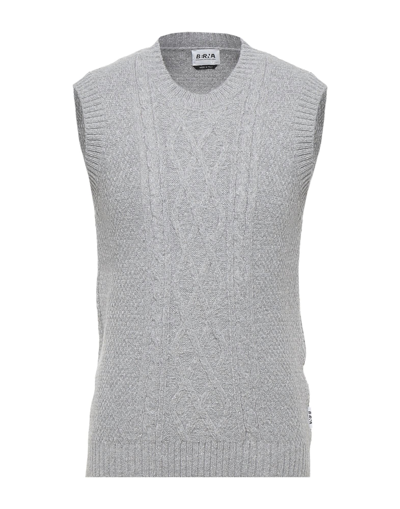 Shop Berna Man Sweater Grey Size Xl Polyamide, Viscose