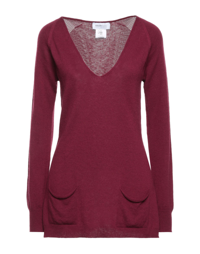 Shop Pianurastudio Woman Sweater Garnet Size L Viscose, Wool, Polyamide, Cashmere In Red
