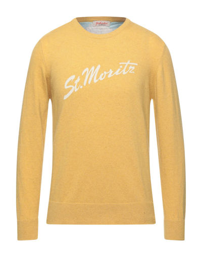 Shop Gabardine Man Sweater Yellow Size M Wool, Viscose, Nylon, Cashmere