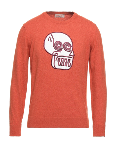 Shop Gabardine Man Sweater Orange Size M Wool, Viscose, Nylon, Cashmere