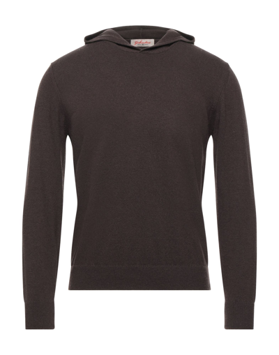 Shop Gabardine Man Sweater Cocoa Size Xl Wool, Viscose, Nylon, Cashmere In Brown