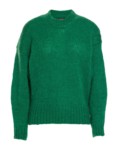 Shop Isabel Marant Woman Sweater Green Size 6 Mohair Wool, Polyamide, Merino Wool