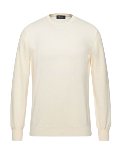 Shop Drumohr Man Sweater Beige Size 40 Wool, Cashmere