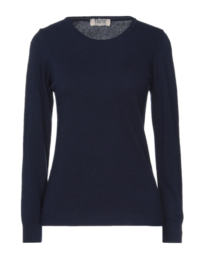 Shop Tsd12 Sweaters In Dark Blue