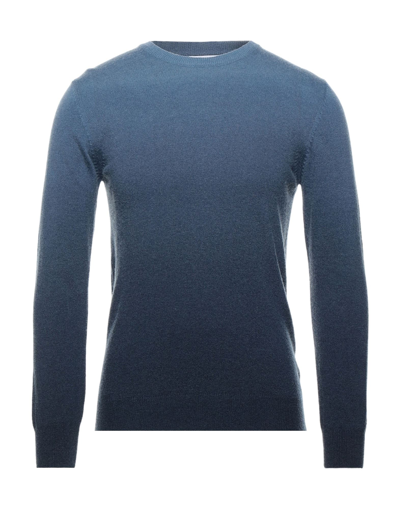 Shop Grey Daniele Alessandrini Man Sweater Slate Blue Size 40 Polyamide, Viscose, Wool, Cashmere