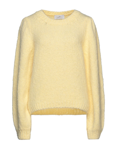 Shop Soallure Woman Sweater Light Yellow Size S Acrylic, Alpaca Wool, Wool, Polyamide