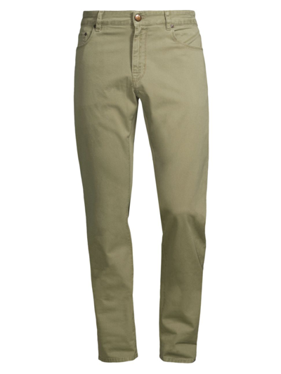 Shop Pt01 Men's Straight-leg Delave Stretch Jeans In Military
