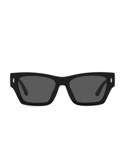 Shop Tory Burch 52mm Rectangular Sunglasses In Black