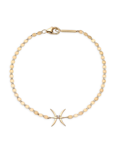 Shop Lana Jewelry Women's Twenty 14k Gold & Diamond Pisces Bracelet