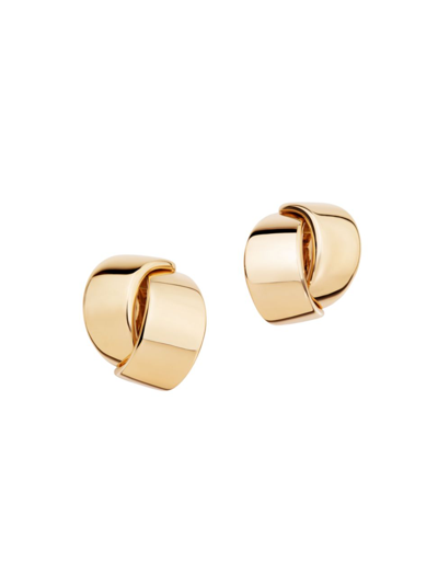 Shop Vhernier Abbraccio 18k Rose Gold Clip-on Earrings