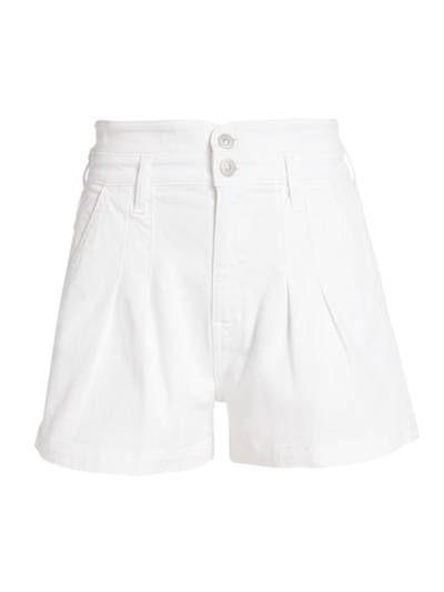 Shop Veronica Beard Women's Jaylen High-rise Stretch Denim Shorts In White