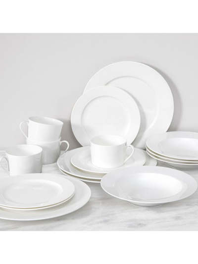 Shop Fortessa Modern Coupe  Modern Coupe 16-piece Dinnerware Set In White