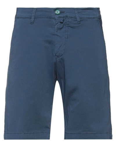 Shop Barbati Man Shorts & Bermuda Shorts Midnight Blue Size 28 Cotton, Elastane