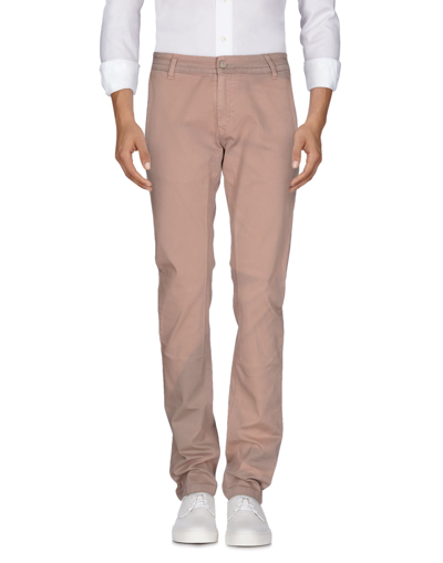 Shop Daniele Alessandrini Man Pants Dove Grey Size 28 Cotton, Lyocell