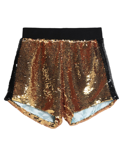 Shop Chiara Ferragni Shorts & Bermuda Shorts In Gold