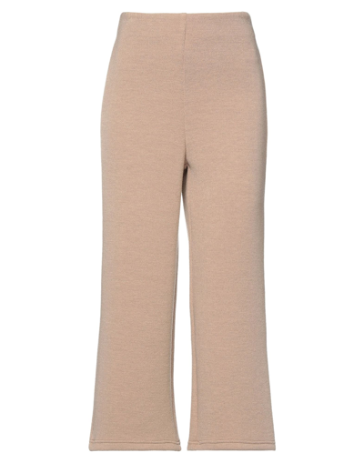 Shop Angela Mele Milano Woman Pants Beige Size 8 Polyester, Viscose, Elastane