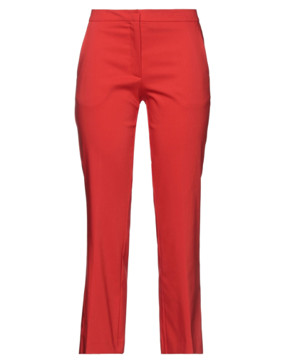 Shop Maesta Woman Pants Red Size 6 Cotton, Polyester, Elastane