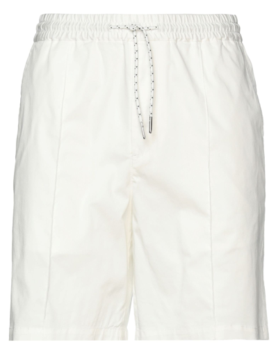 Shop Armani Exchange Man Shorts & Bermuda Shorts White Size 32 Cotton, Elastane
