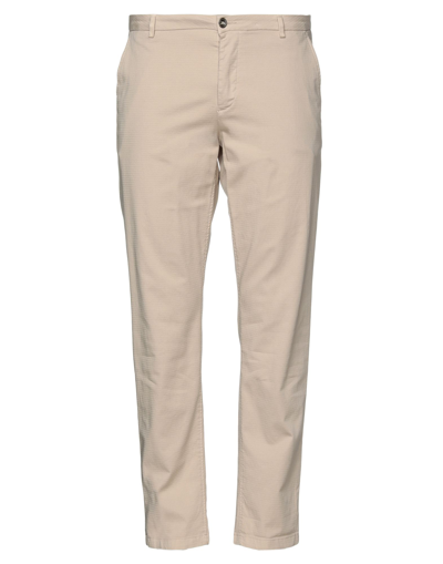 Shop Camouflage Ar And J. Man Pants Beige Size 32 Cotton, Elastane