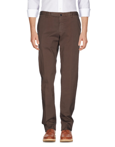 Shop Incotex Man Pants Cocoa Size 28 Cotton, Elastane In Brown