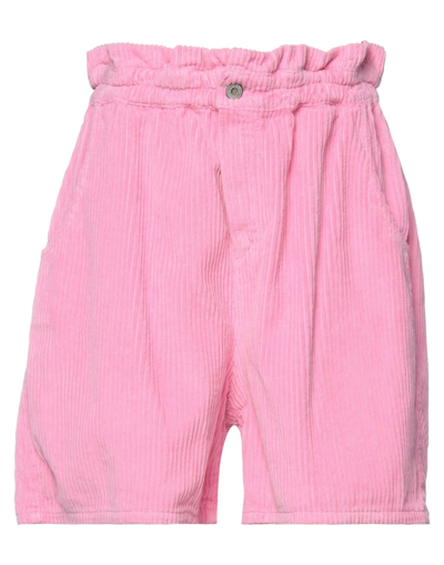 Dixie Woman Shorts & Bermuda Shorts Pink Size S Cotton, Elastane In Pink