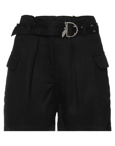 Shop Patrizia Pepe Woman Shorts & Bermuda Shorts Black Size 2 Lyocell