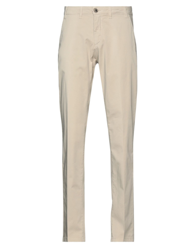 Shop Angelo Nardelli Man Pants Beige Size 30 Cotton, Elastane