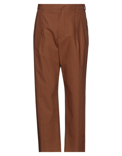 Shop Valentino Pants In Camel