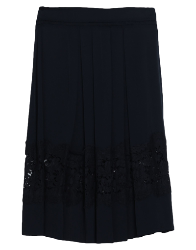 Shop Lanvin Midi Skirts In Black