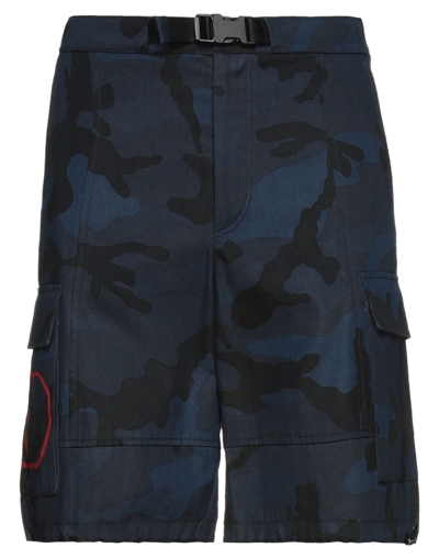 Shop Valentino Shorts & Bermuda Shorts In Dark Blue