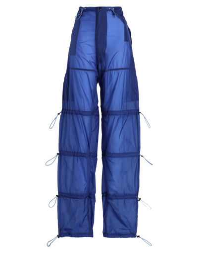 Shop Ben Taverniti Unravel Project Woman Pants Blue Size L Polyamide