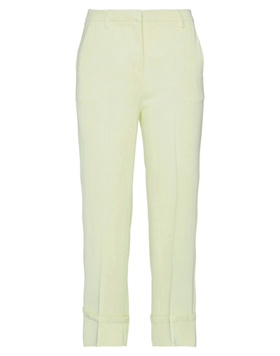 Shop L'autre Chose L' Autre Chose Woman Pants Light Yellow Size 8 Acetate, Viscose
