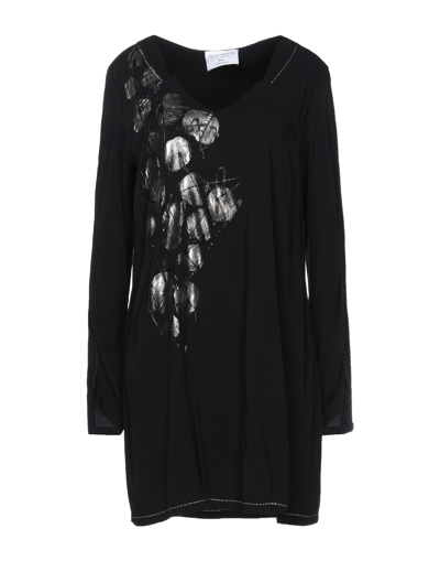 Shop Elisa Cavaletti By Daniela Dallavalle Woman Mini Dress Black Size 14 Viscose, Elastane