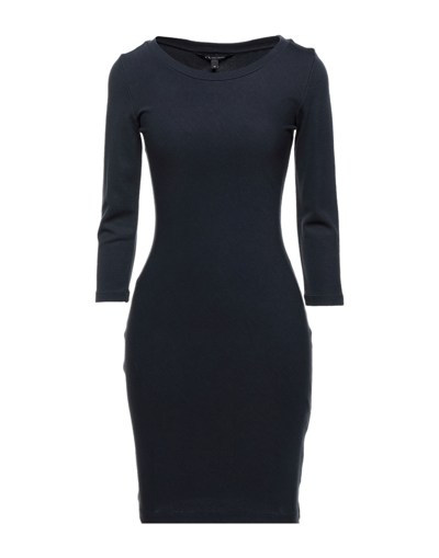 Shop Armani Exchange Woman Short Dress Midnight Blue Size S Viscose, Polyamide, Elastane