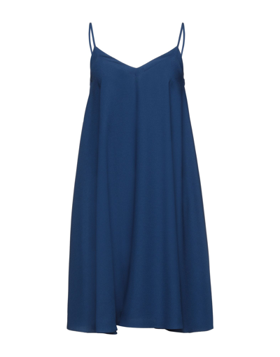 Shop Annie P . Woman Midi Dress Blue Size 4 Polyester, Elastane