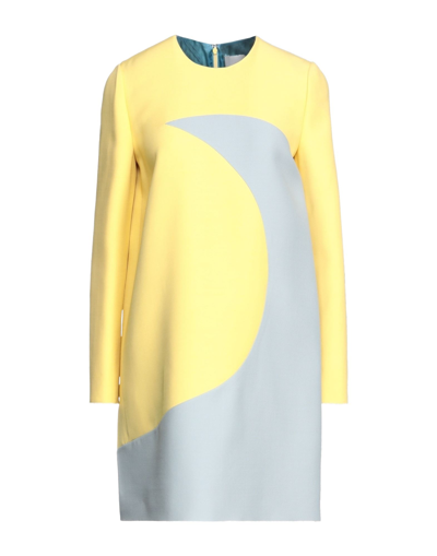Shop Valentino Short Dresses In Yellow