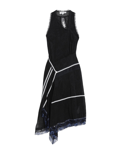 Shop Koché Woman Midi Dress Black Size Xs Viscose, Polyamide, Elastane