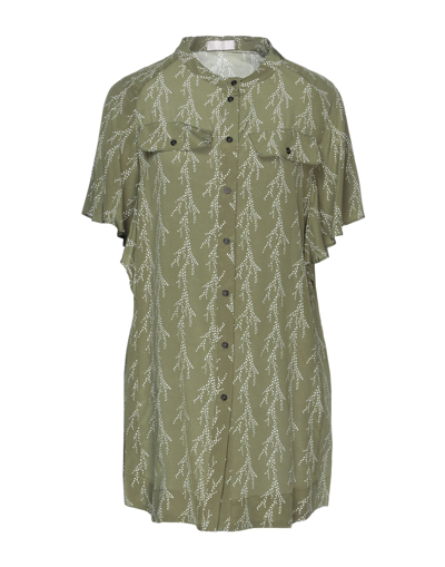 Shop Annie P . Woman Mini Dress Military Green Size 8 Viscose