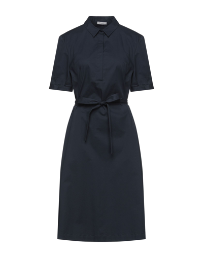 Cappellini By Peserico Midi Dresses In Dark Blue