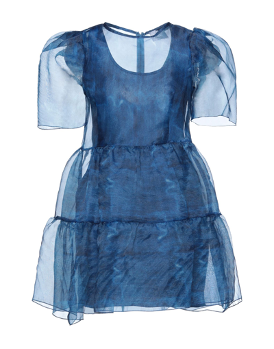 Shop Berna Woman Mini Dress Blue Size M Polyester