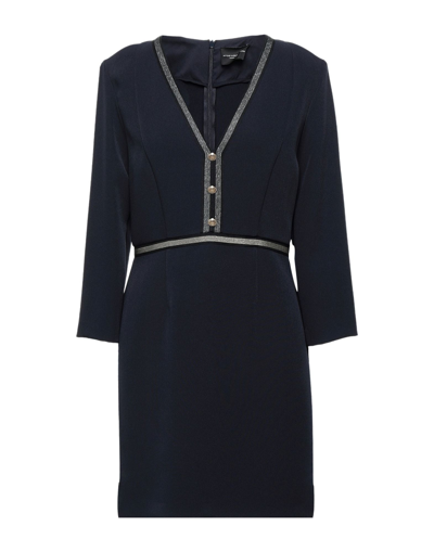 Shop Atos Lombardini Woman Mini Dress Midnight Blue Size 10 Polyester, Elastane