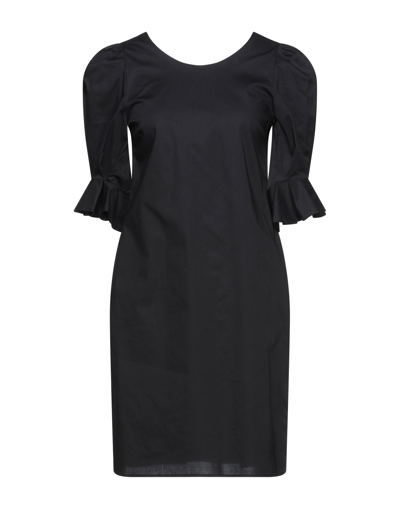 Shop Paperlace London Woman Mini Dress Black Size 10 Cotton, Elastane